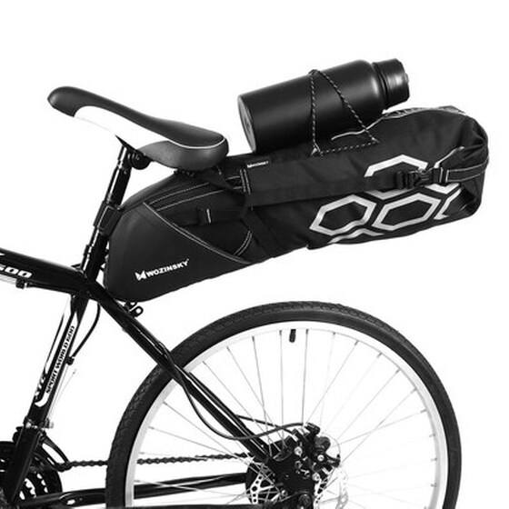 Wozinsky Large Roomy Bicycle Bag Under The Saddle 12 L Black (wbb9bk) image 0