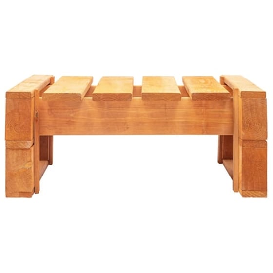 Καθιστικό Κήπου VidaXL Ottoman από Εμποτισμένο Ξύλο Πεύκου 60x60x25 cm - Γκρι image 4