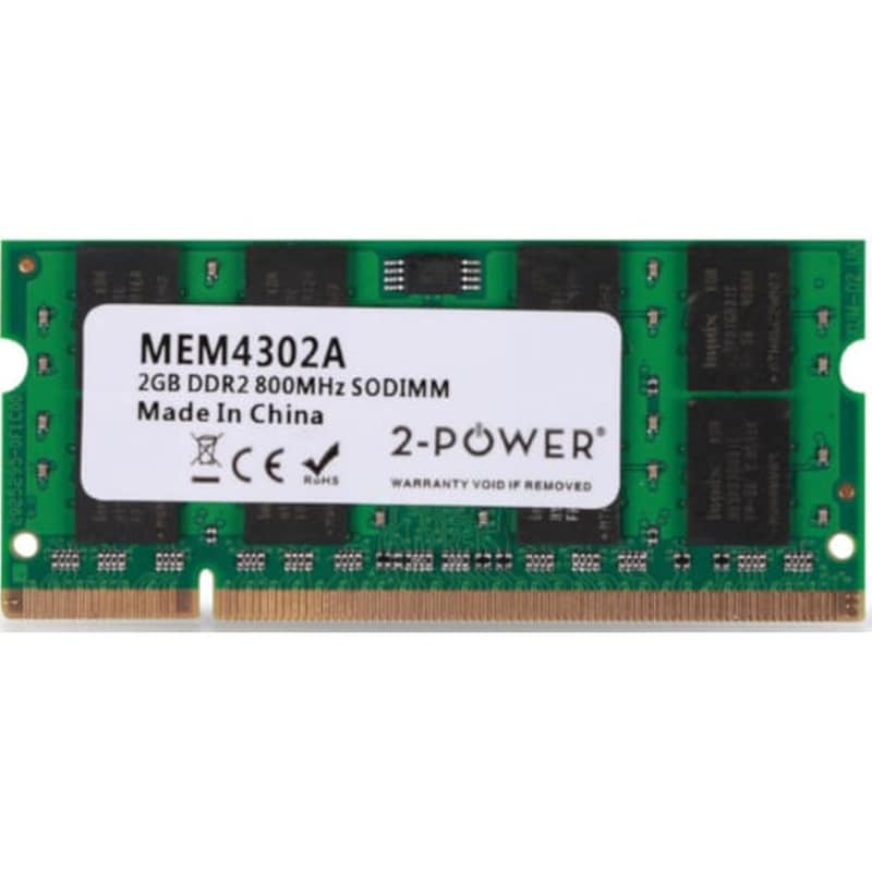 2-POWER Μνήμη Ram 2-Power MEM4302A DDR2 2GB 800MHz SoDimm για Laptop