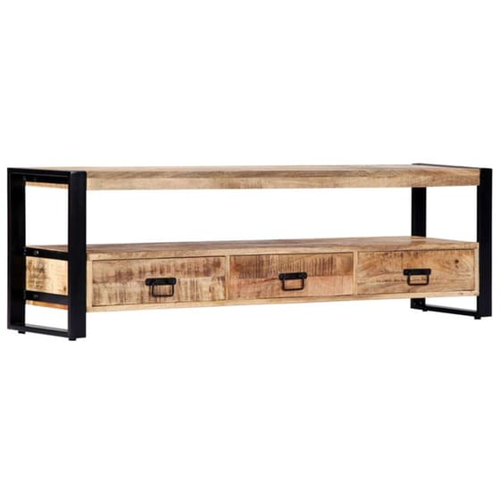 Έπιπλο Τηλεόρασης VidaXL από Ξύλο 150x30x45cm - Kαφέ/Μαύρο image 10