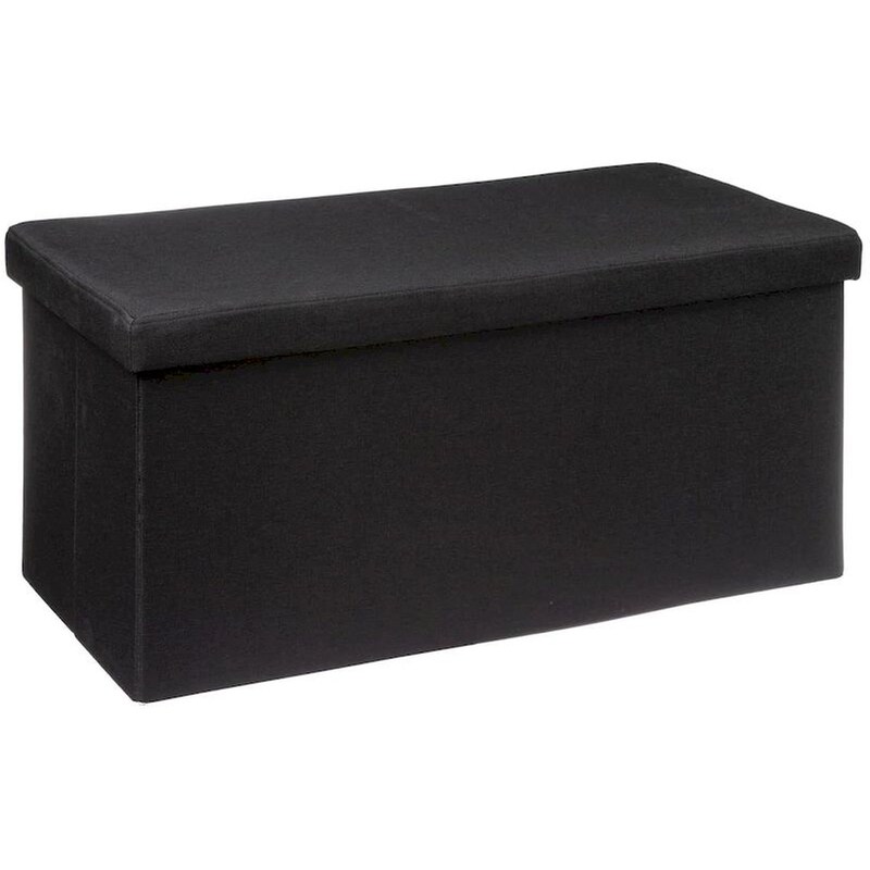 Ταμπουρέ Spitishop A-s Black 167847b 76x38x38cm - Μαύρο