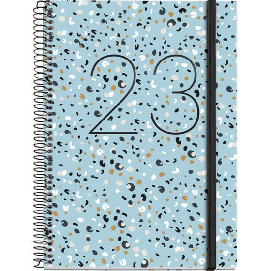 Ατζέντα Miquelrius 2023 Εβδομαδιαίο 12M A5 - Σπιράλ Spots image 0