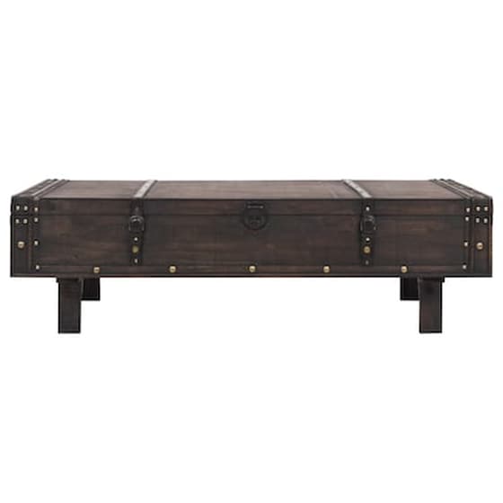 Τραπεζάκι Σαλονιού VidaXL από Μασίφ Ξύλο 120x55x35cm - Καφέ image 3
