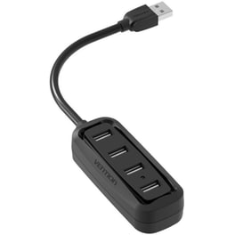 Vention Hub 4 Θυρών USB 2.0 με σύνδεση USB-A - Μαύρο