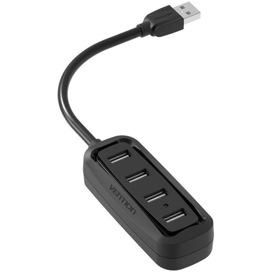 Vention Hub 4 Θυρών USB 2.0 με σύνδεση USB-A - Μαύρο image 0