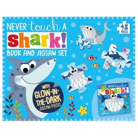 Never Touch A Shark Book and Jigsaw Boxset image 0