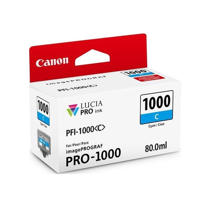Μελάνι Canon PFI-1000C Κυανό - 0547C001