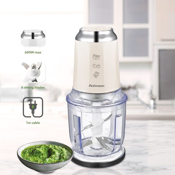 ROHNSON R-518C 0.6 L 600 W Μπεζ Πολυκόπτης image 6