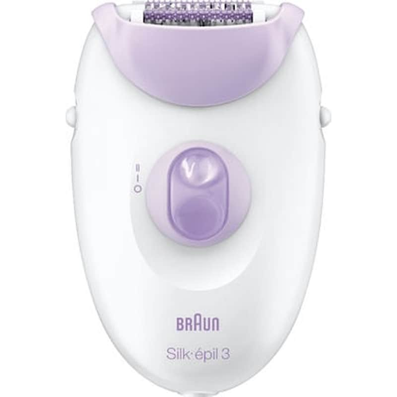 BRAUN Αποτριχωτική Μηχανή Epilator BRAUN SILK EPIL 3 SE3170/12 Μωβ