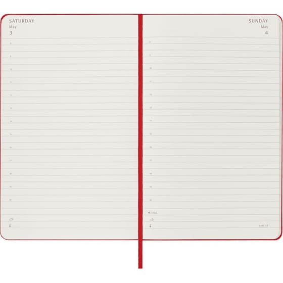 Ημερολόγιο Ημερήσιο Moleskine 2025 12M Large Red Hard image 4