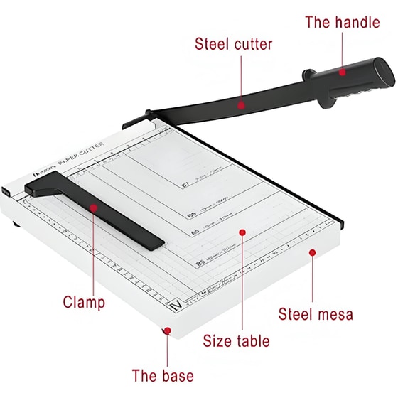 Κόφτης Χαρτιού Γκιλοτίνα Α4 – Guillotine Paper Cutter 829-4 Oem image 2