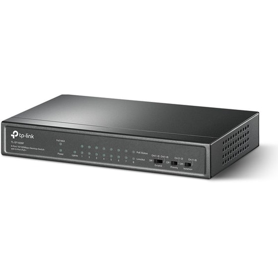 TP-Link TL-SF1009P Network Switch Easy Smart L2 Fast Ethernet (10/100Mbps) 9-Port PoE+ Support image 2