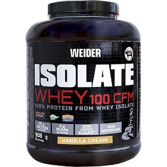 Πρωτεΐνη Weider Isolate Whey 100 Cfm Βανίλια - 908gr image 0