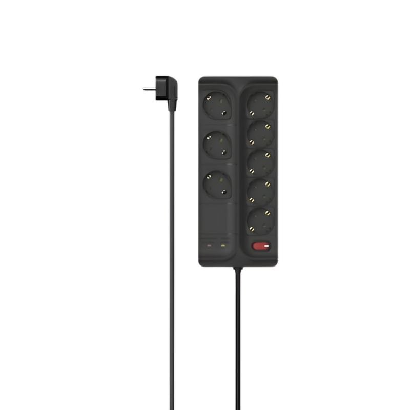 Πολύπριζο Ασφαλείας Hama 223162 8 Θέσεων 1.5m - Μαύρο HAMA