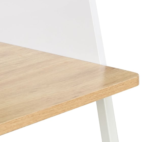 Γραφείο Μελέτης VidaXL από Μοριοσανίδα 90x60cm - Δρυός/Λευκό image 5