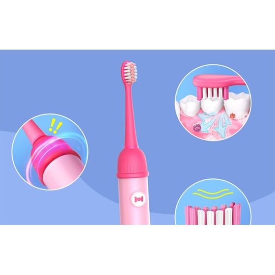 Παιδική Ηλεκτρική Οδοντόβουρτσα BITVAE K7S Bowknot -  Ροζ image 1