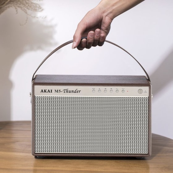Akai M5-Thunder Φορητό Ηχείο 28W - Καφέ image 2