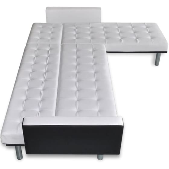 Γωνιακός Καναπές VidaXL 218x155cm - Λευκό image 6