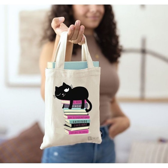 Τσάντα Βιβλίου Moses Μοτίβο Ed the Cat image 1