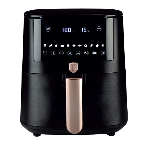 BERLINGER HAUS BH-9652 με Αποσπώμενο Κάδο 1650 W 8 L Μαύρη Φριτέζα Αέρος image 0