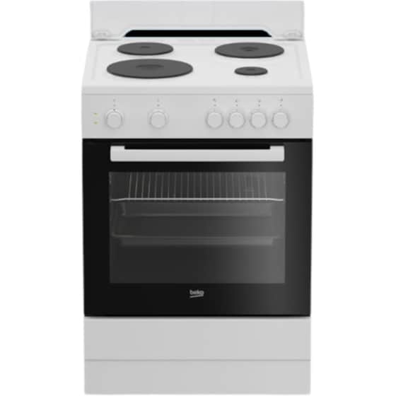 BEKO FSS 66002 GW 71 Lt Λευκό Ηλεκτρική Κουζίνα Εμαγιέ image 0