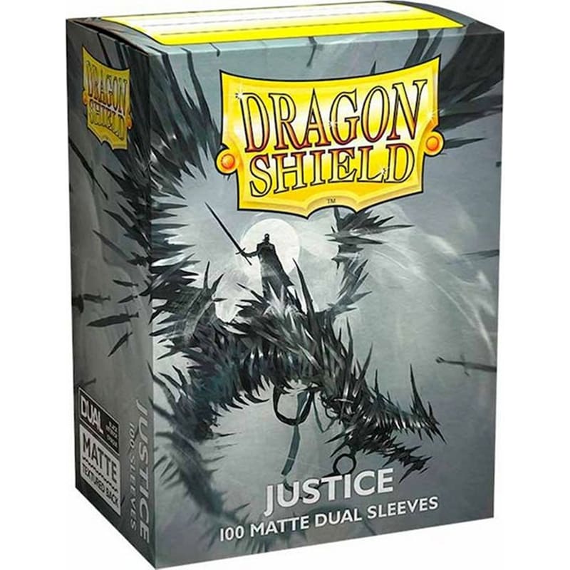 Justice Dragon Shield Sleeves Standard Size Matte Dual (100 Sleeves)