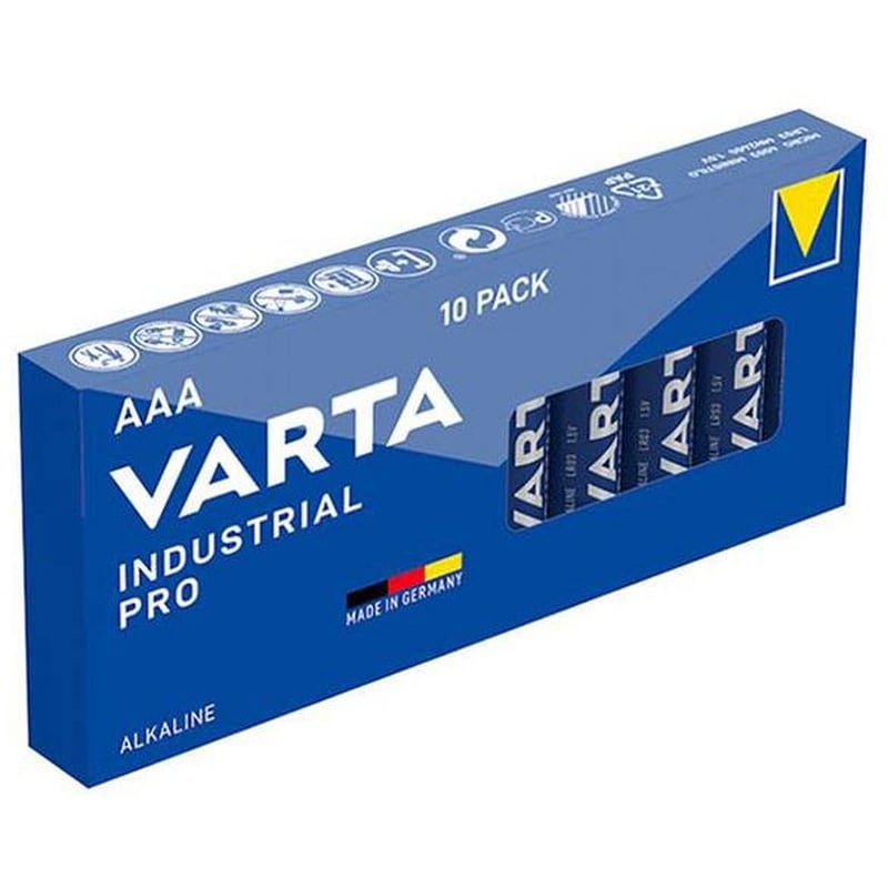 Varta Αλκαλικές Μπαταρίες Industrial Pro AAA 1.5V 10τμχ