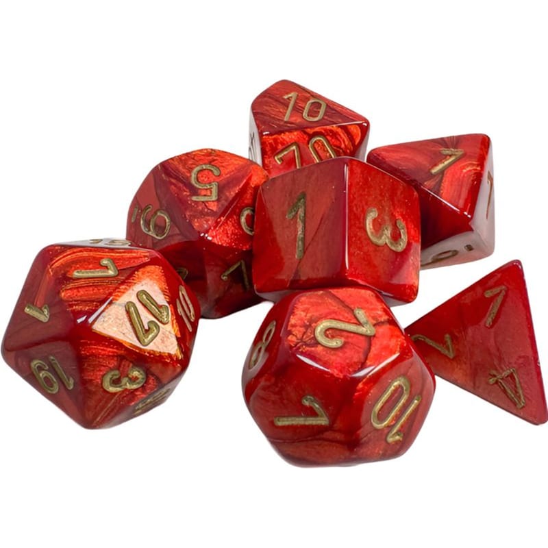 CHESSEX Chessex Scarab - Scarlet/Gold CHESSEX