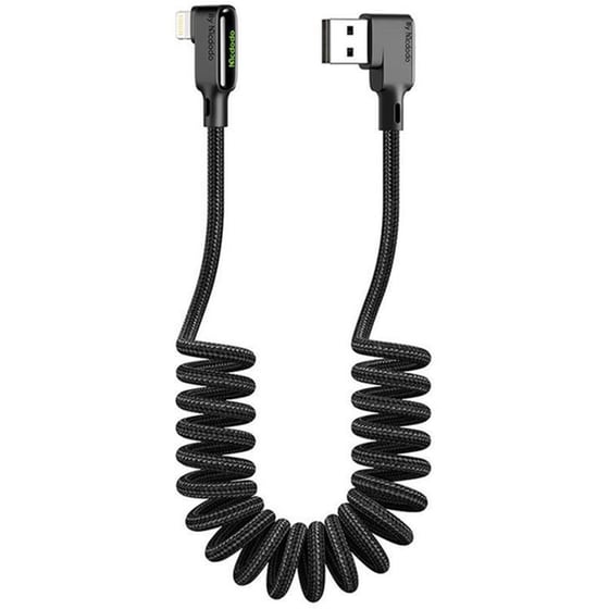 Mcdodo Ca-7300 USB To Lightning Cable Angled 1.8m - Μαύρο image 0