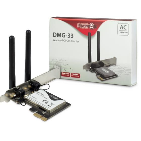 Intertech DMG-33 Κάρτα Δικτύου Ασύρματη Σύνδεση 1300Mbps image 1