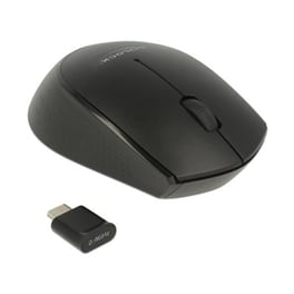 DeLock Mini USB Ασύρματο Mini Ποντίκι Μαύρο