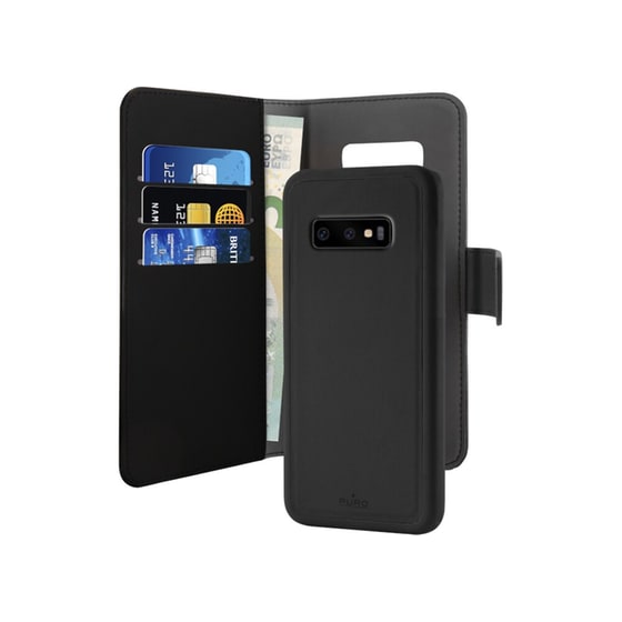 PURO Προστατευτική θήκη PURO DETACHABLE WALLET για το Samsung S10 (SGS10BOOKC3BLK) image 0