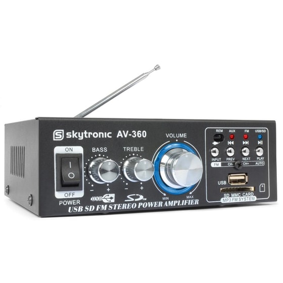 Skytronic Av-360 Ενισχυτής Stereo Karaoke 80W - Μαύρο image 0