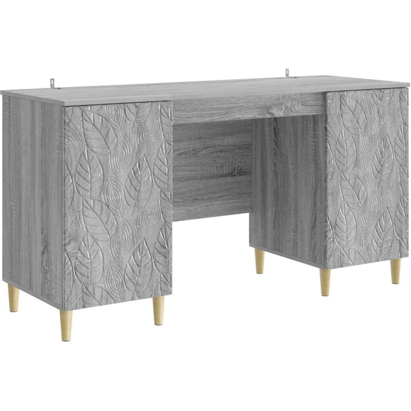Γραφείο VidaXL από Επεξεργασμένο Ξύλο 142,5x50x75 cm - Γκρι Sonoma
