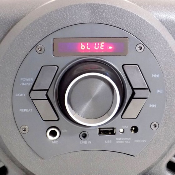 Party Speaker Akai ABTS-808L 10W Karaoke με Ασύρματo Μικρόφωνo - Μαύρο image 9