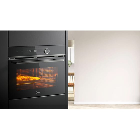 MIDEA MBO7NP30E4-BK 72 Lt Μαύρο Εντοιχιζόμενος Φούρνος Άνω Πάγκου image 5