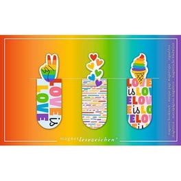 Σελιδοδείκτες Moses Μαγνητικοί Rainbow Love