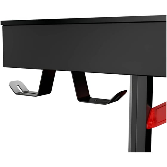 Γραφείο Gaming Eureka Ergonomic GEN-I43 ESPORT από Carbon Fiber 110x61cm - Μαύρο image 4