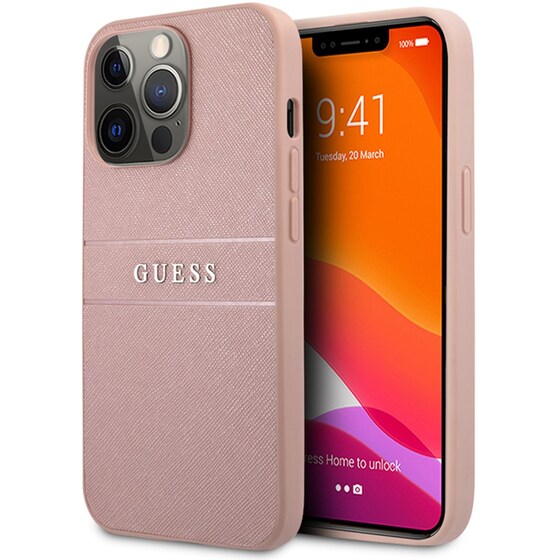 Θήκη Apple iPhone 13 Pro - Guess Saffiano Hard Case - Ροζ image 3