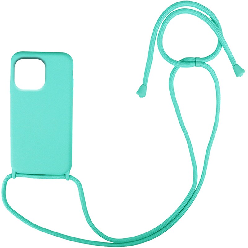 Θήκη Apple iPhone 13 Pro - My Colors CarryHang Θήκη Σιλικόνης με Κορδόνι - Γαλάζιο