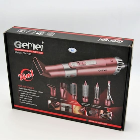 Σεσουάρ Μαλλιών Gemei Proffessional Hot Air Styler 2200 W Ασημί image 0