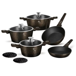 Σετ Μαγειρικά Σκεύη BERLINGER BH-8243 10 τμχ Καφέ