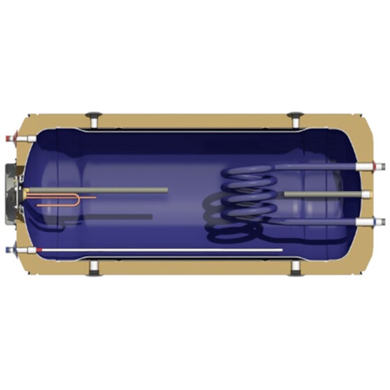Ηλιακός Θερμοσίφωνας NOBEL Aelios Glass 160L/2.6τμ Tριπλής Ενέργειας Ταράτσας image 3