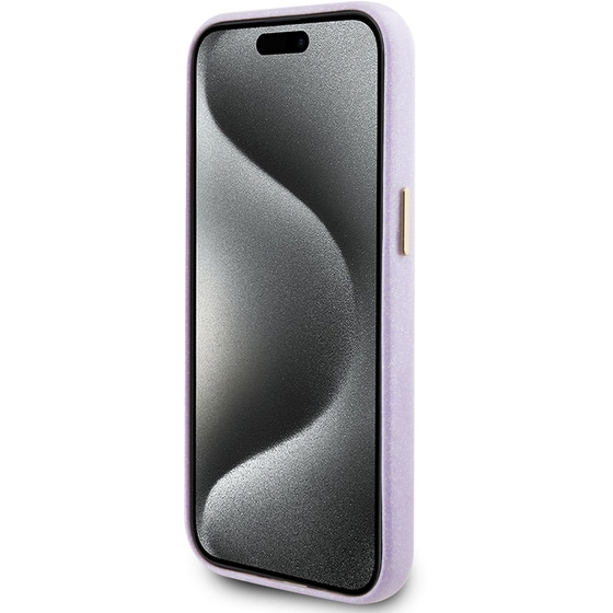 Guess Glitter Full Wrapped Glossy Case With Vintage Script Logo Θήκη Προστασίας Από Σιλικόνη – Iphone 15 (glitter Lilac –  Guhcp15spgmcsl) image 4