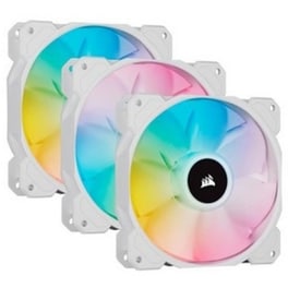 Fan Corsair PWM iCUE SP120 RGB Elite Triple Pack με Lighting Node Core, 120mm, White, CO-9050137-WW