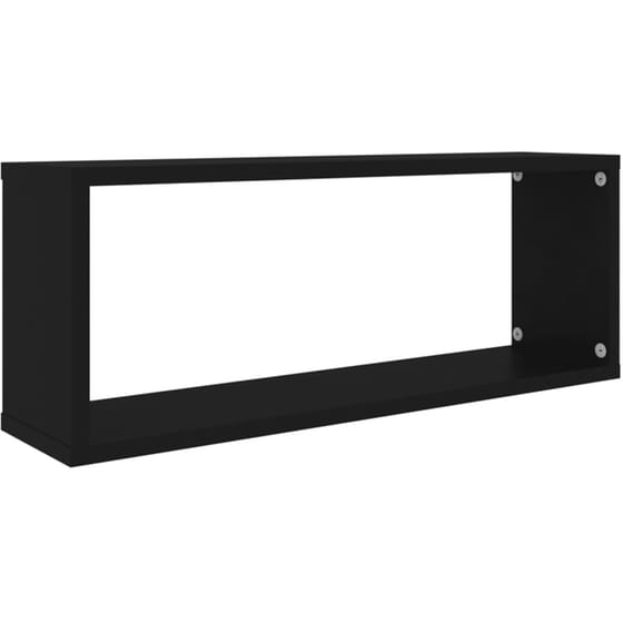 Ράφια Τοίχου VidaXL από Μοριοσανίδα 60x15 cm 4 Τμχ - Μαύρο image 2