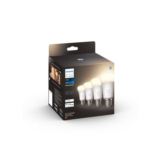 Έξυπνη Λάμπα Philips Hue E27 Λευκό 4 Τεμαχίων image 2