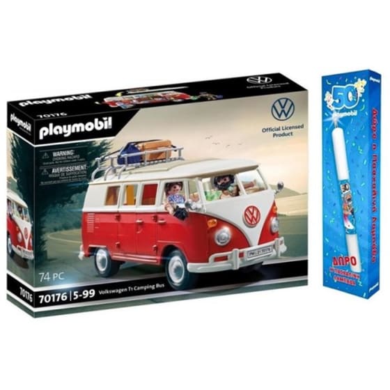Παιχνιδολαμπάδα Playmobil Volkswagen Bulli T1 (Λ70176) image 0