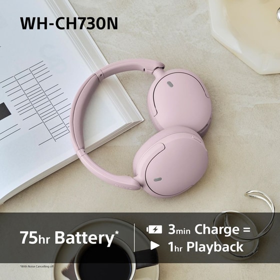 Sony WH-CH730N Ασύρματα Ακουστικά Κεφαλής Noise Cancelling - Black image 4