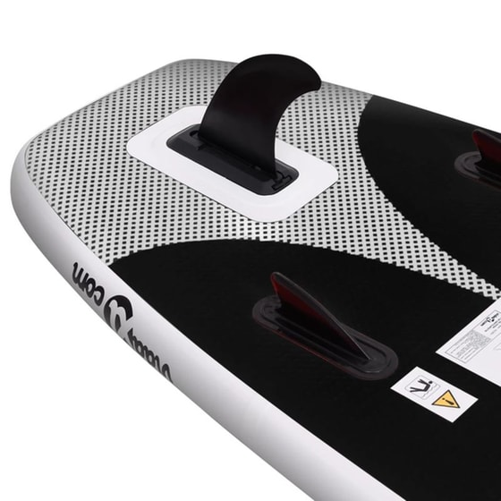 Φουσκωτή Σανίδα SUP VidaXL 360x81 cm - Μαύρη image 5